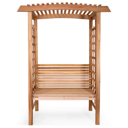 All Things Cedar Garden Arbor With Bench All Things Cedar Garden Wood Arbor with Bench & Reviews | Wayfair